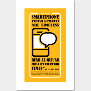 VISUAL DAKWAH about Smartphone status & read Al-Qur'an Posters and Art